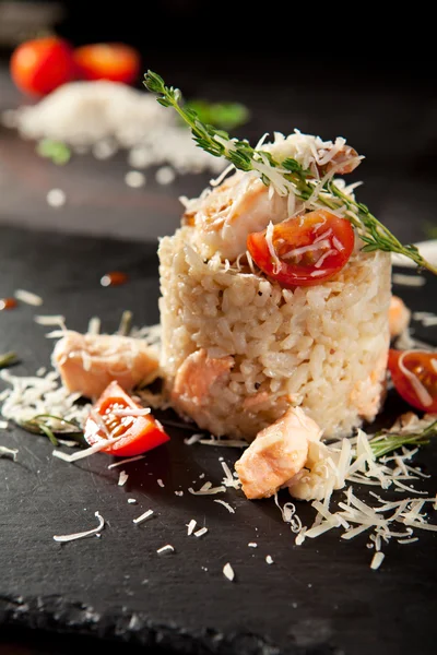 Gastronomische Seafood Risotto — Stockfoto