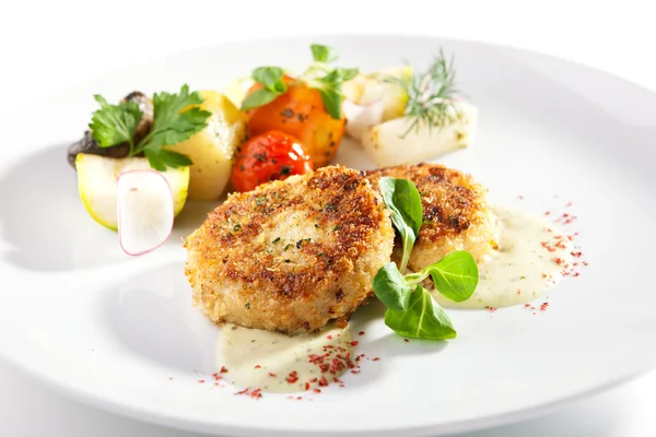 Minced Fish Cutlets — Stock Photo, Image