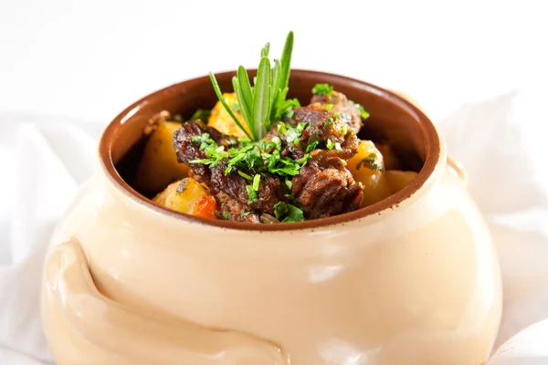 Beef Stew Pot — Stock Photo, Image