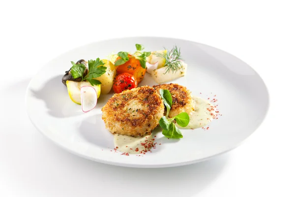 Minced Fish Cutlets — Stock Photo, Image