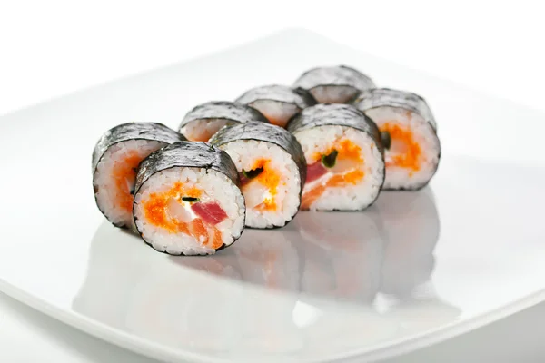 Sushi ai frutti di mare Roll — Foto Stock