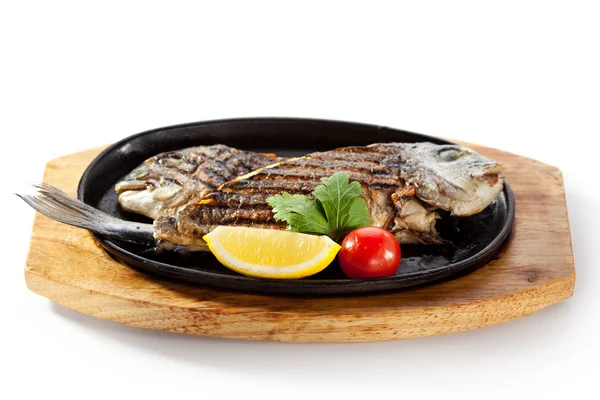 Pan-Fried Gilt Head Bream — Stock Photo, Image