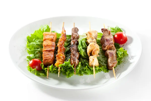 Asiatico stile spiedo cibo — Foto Stock