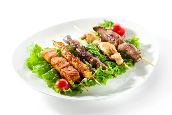 Asian Style Skewered Food — Stock Photo, Image