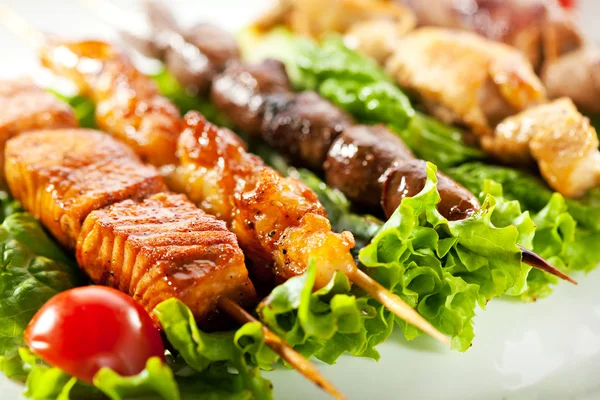 Asian Style Skewered Food — Stock Photo, Image