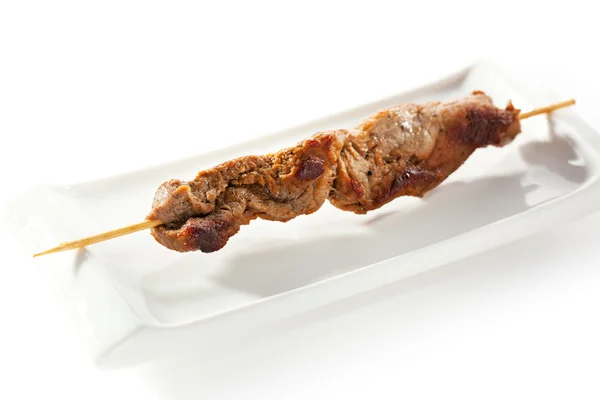 アジア風牛肉の串 — ストック写真