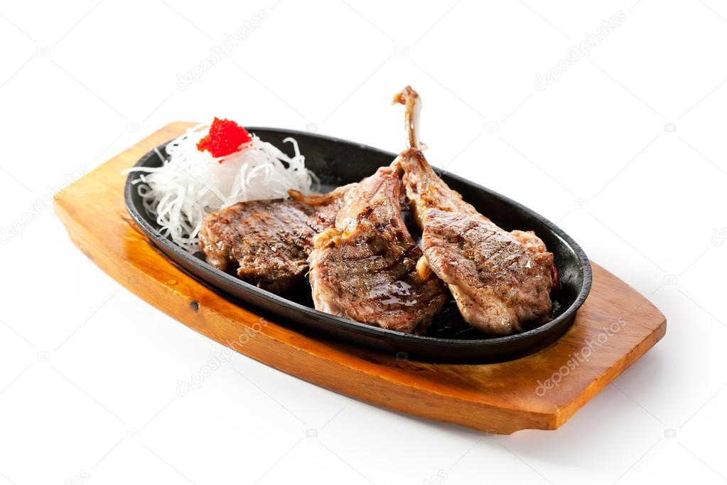 Pan-Fried Lamb Chops Stock Photo by ©ryzhkov86 119144058