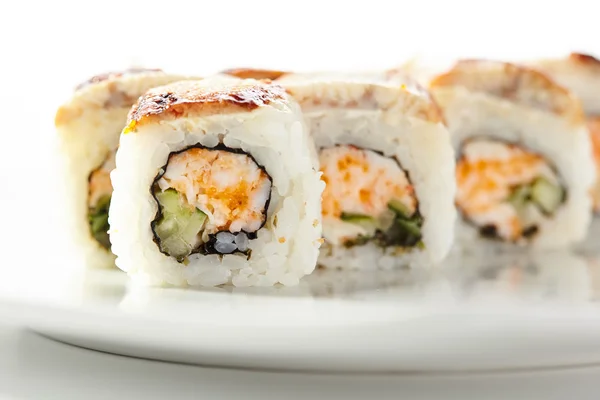 Roll with Crab Meat — Stock Photo, Image