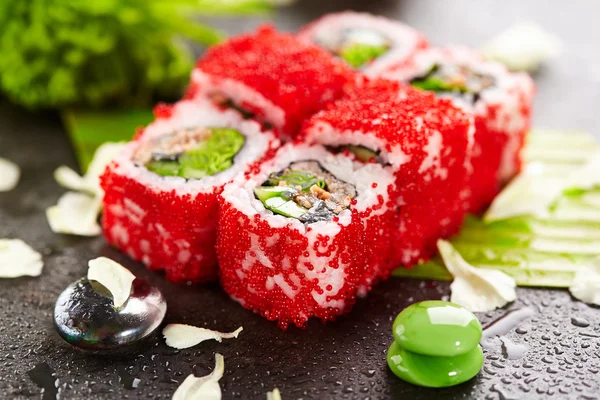 Mussla Sushi rulle — Stockfoto