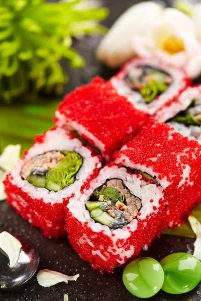 Mussla Sushi rulle — Stockfoto