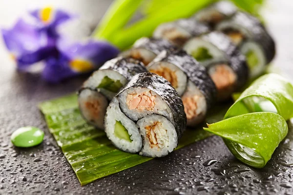 Yin Yang Sushi Roll — Fotografia de Stock