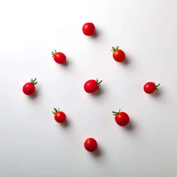 Tomates cereja fundo — Fotografia de Stock