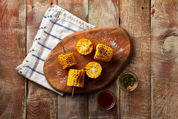 Barbekü Mısır rustik ahşap tablo