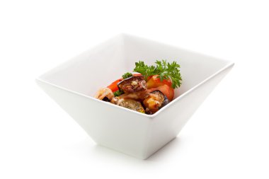 Patlıcan domates ile