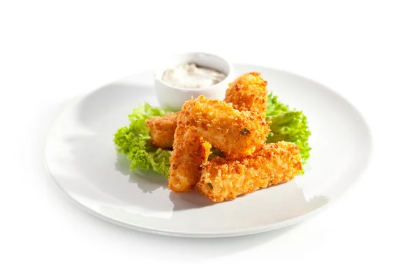 Formaggio fritto — Foto Stock