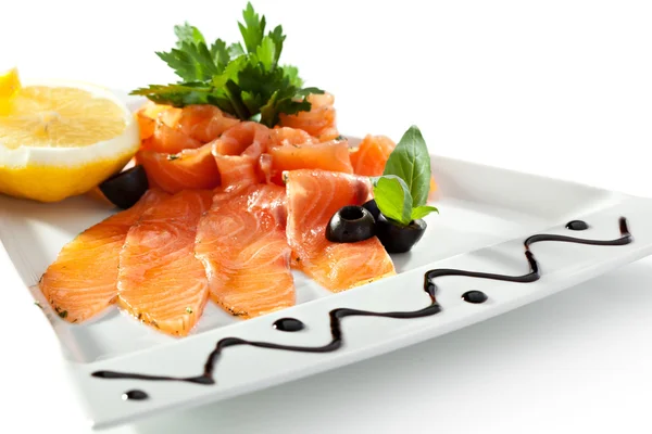 Fetta di salmone — Foto Stock