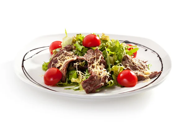 Salada com carne — Fotografia de Stock