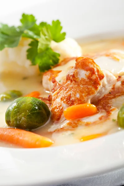 Zuppa di pollo — Foto Stock