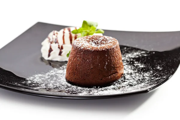 Chocolade fondant — Stockfoto