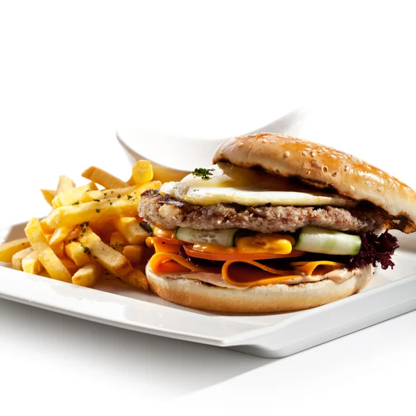 Beefburger — Stock Photo, Image