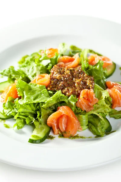 Zalm salade — Stockfoto