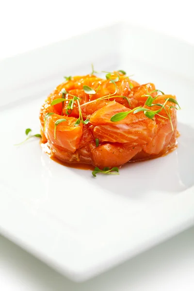 Tartare di salmone — Foto Stock