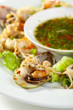 Deniz ürünleri tabağı