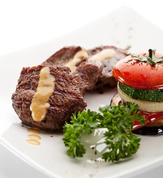 Hovězí steak — Stock fotografie