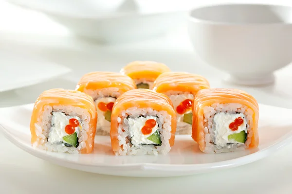 Salmon Roll — Stock Photo, Image