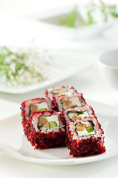 Nacht philadelphia roll — Stockfoto