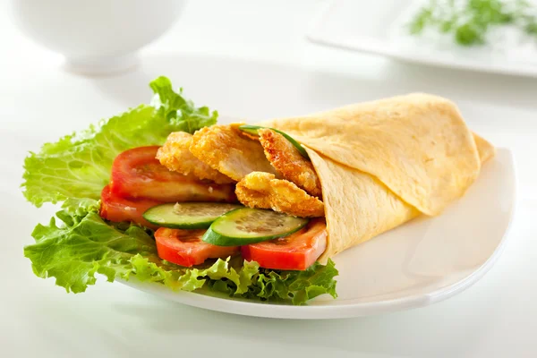 Pollo Burrito — Foto Stock