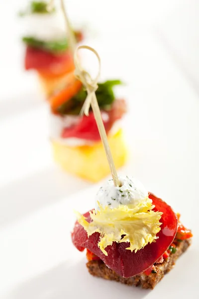 Canapés — Fotografia de Stock