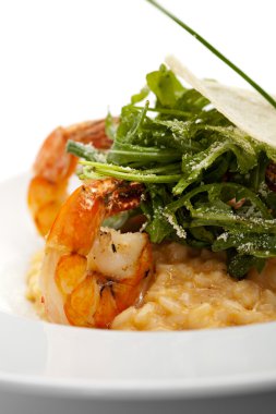Deniz ürünleri risotto