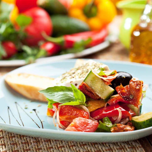 Grekisk sallad — Stockfoto