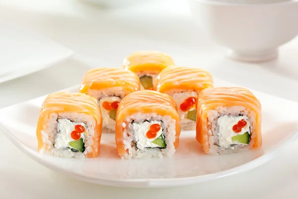 Salmon Roll — Stock Photo, Image