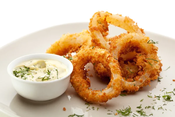 Anillos de calamares — Foto de Stock