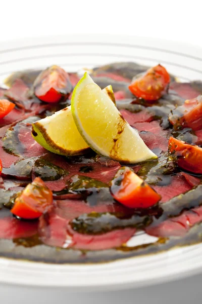 Fleischcarpaccio — Stockfoto