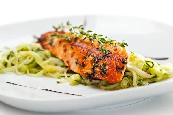 Bistecca di salmone — Foto Stock