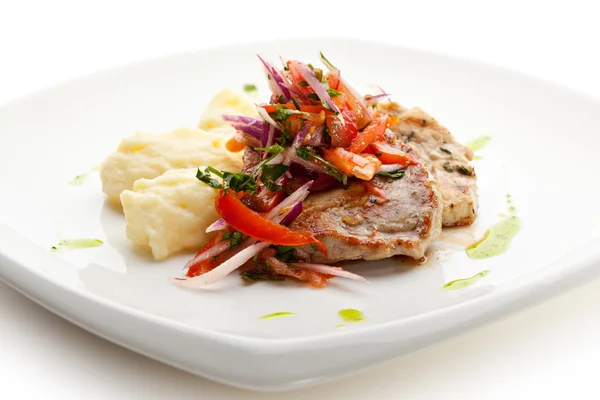 Pork with Potato — Stock Photo, Image