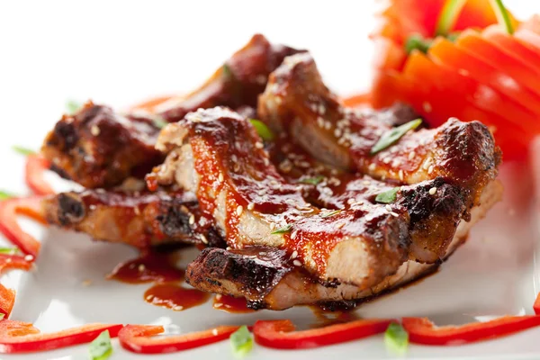 Gebarbecued ribben — Stockfoto