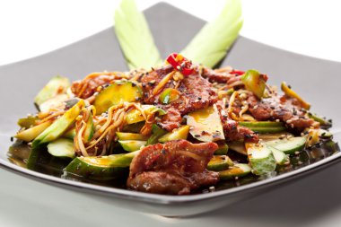 sebze ile sığır eti