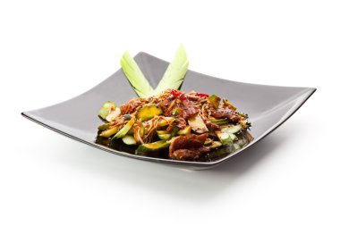 sebze ile sığır eti