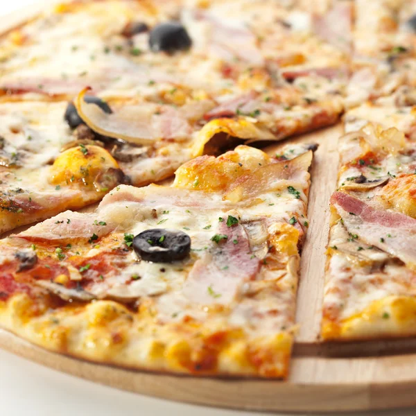 Kött pizza — Stockfoto