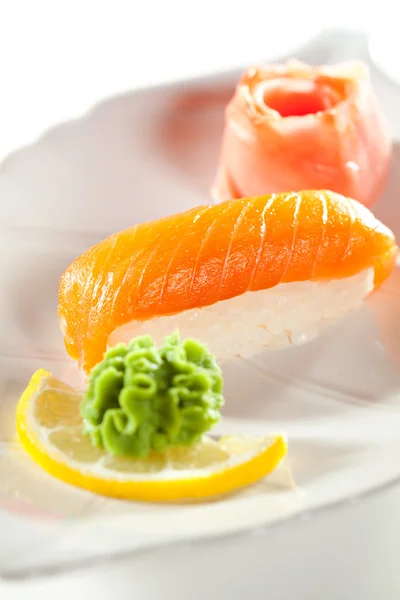 Smoked Salmon Sushi — Stock Photo, Image