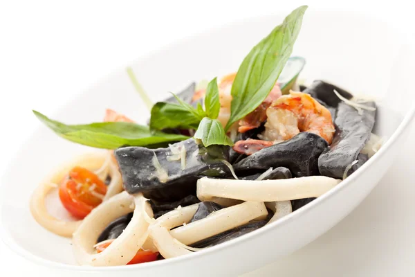 Zeevruchten pasta — Stockfoto