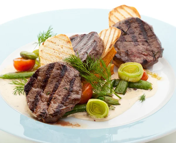 Hovězí steak — Stock fotografie