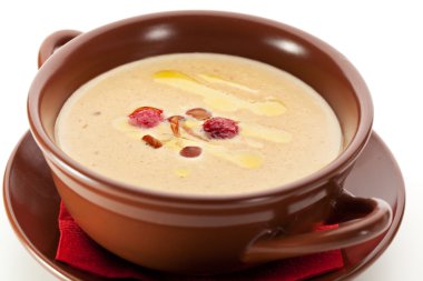 Kremalı mantar çorbası.