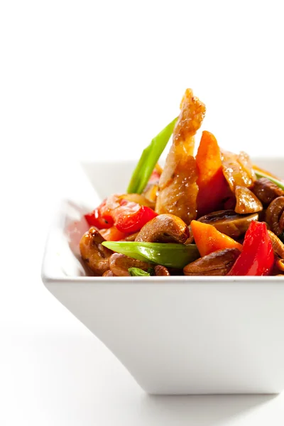 Pollo Stir-Fry anacardi — Foto Stock