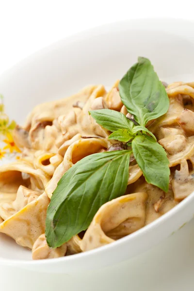 Pasta con funghi — Foto Stock