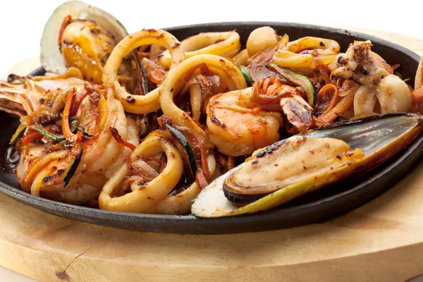 Barbacoa Mariscos — Foto de Stock